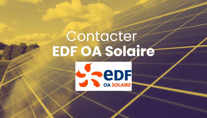 Comment contacter EDF OA Solaire ?