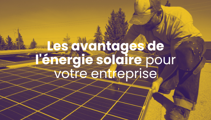 Les avantages de l’énergie solaire pour votre entreprise